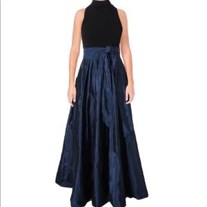 Lauren Ralph Lauren Formal Dress Colorblock Wrap